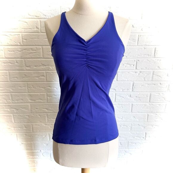 🚨4/$25 Prana Sabin Ruched Tank Top Size XS - Picture 1 of 6